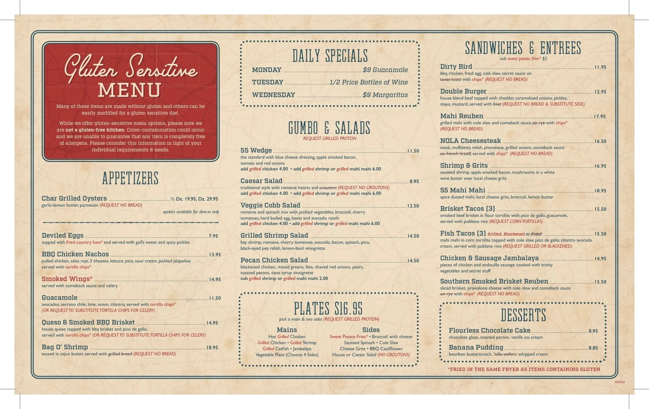 Gluten Sensitive — 55 South