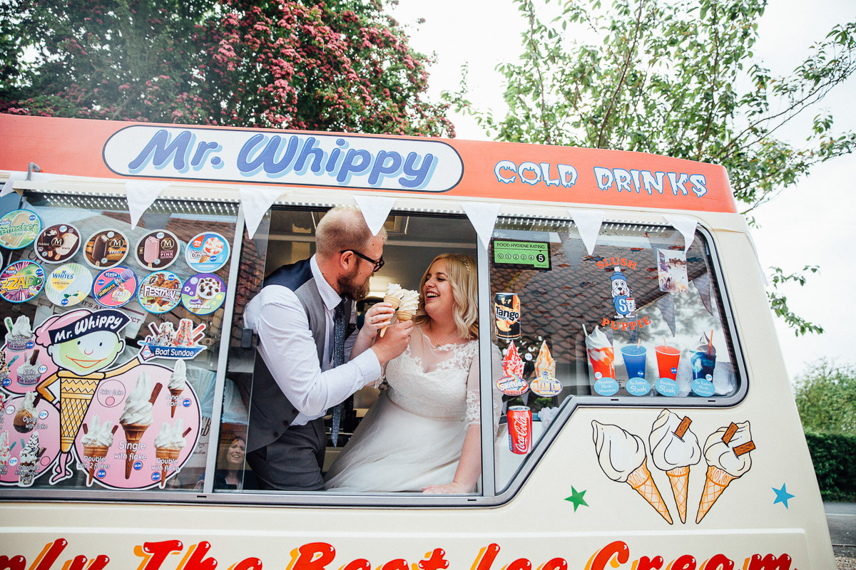 Wedding Ice Cream Van DIY Back Garden Wedding, Newark