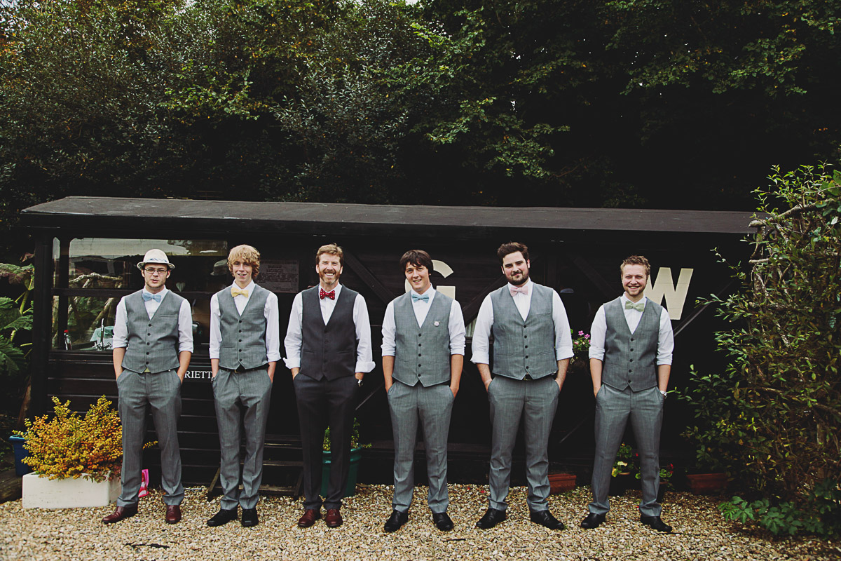 Alternative Groomsmen Suit Ideas - UK Alternative Wedding Photography Chloe Lee Photo