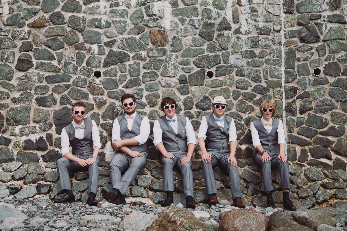 Fun Wedding Photo Beach - UK Alternative Wedding Photography Chloe Lee Photo