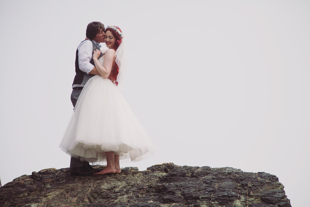 Disney Inspired Wedding Portraits Beach - UK Alternative Wedding Photography Chloe Lee Photo
