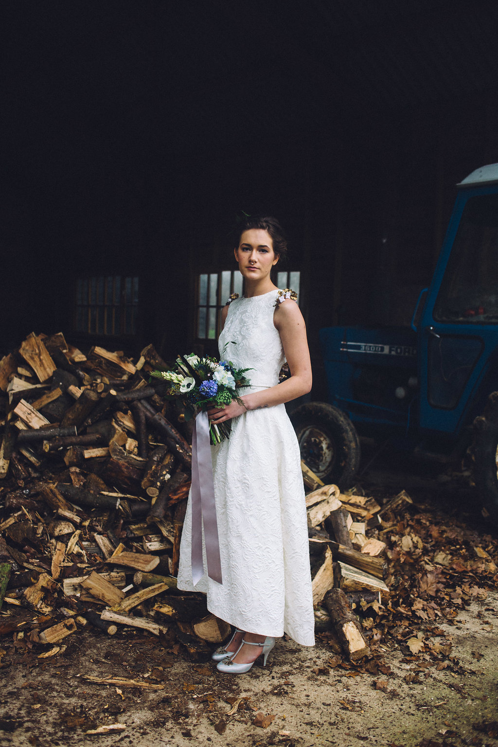 Alternative Bridal Style Rock the Frock - Captains Wood Barn Essex