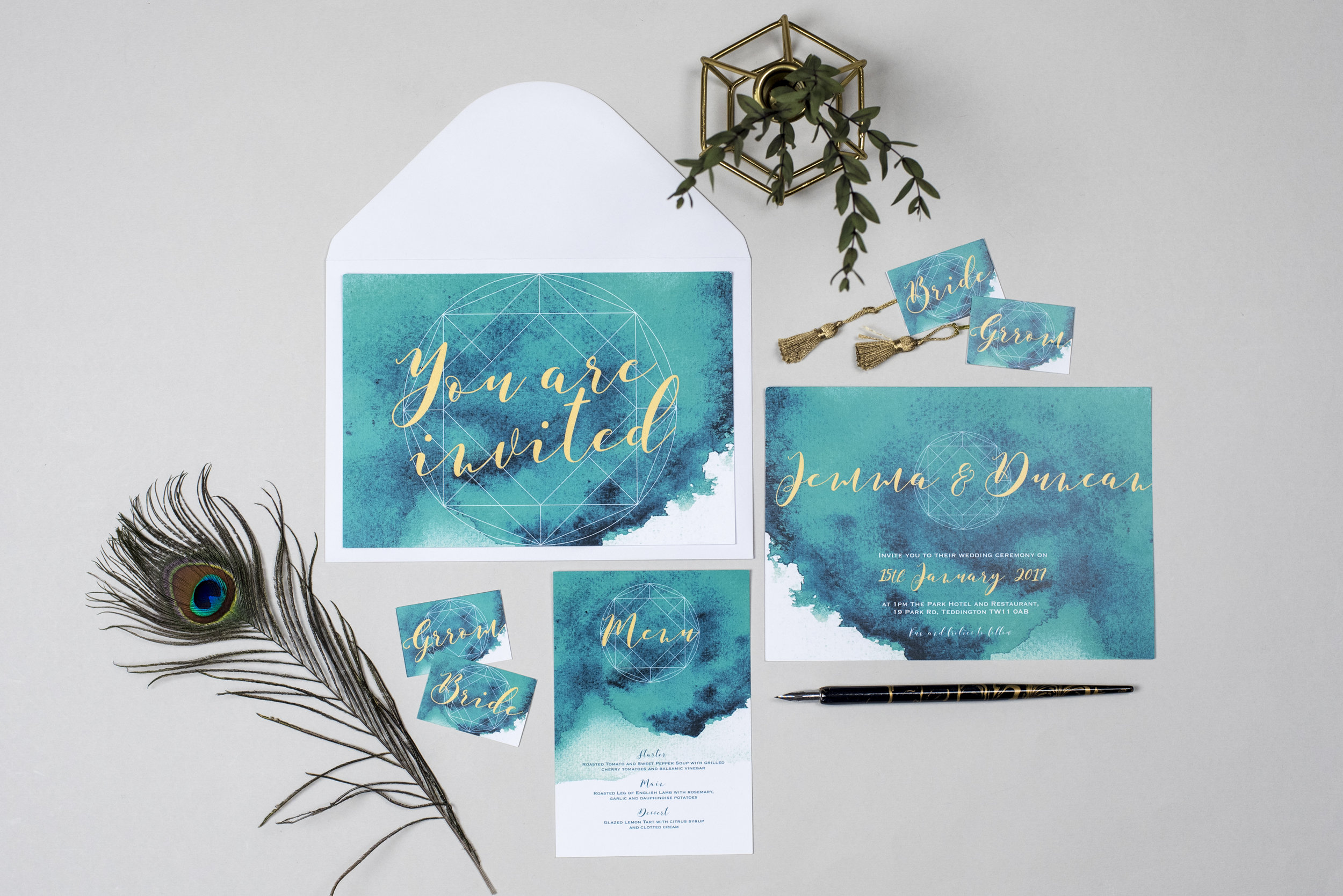 Claire Louise Creates Alternative Wedding Stationary 