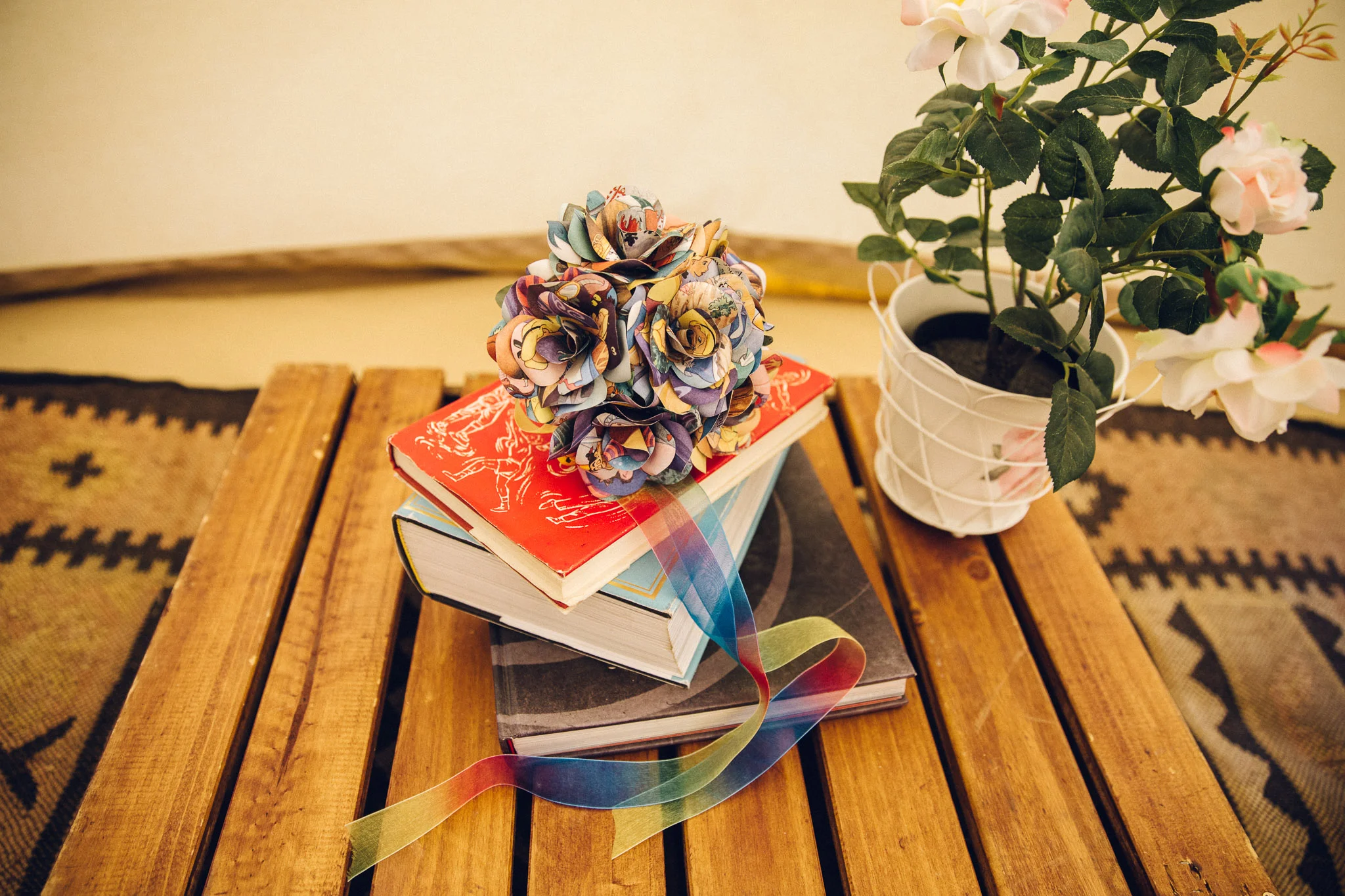 Alice in Wonderland Bouquet Alternative Wedding Photography - I Do The Country Wed, Quainton