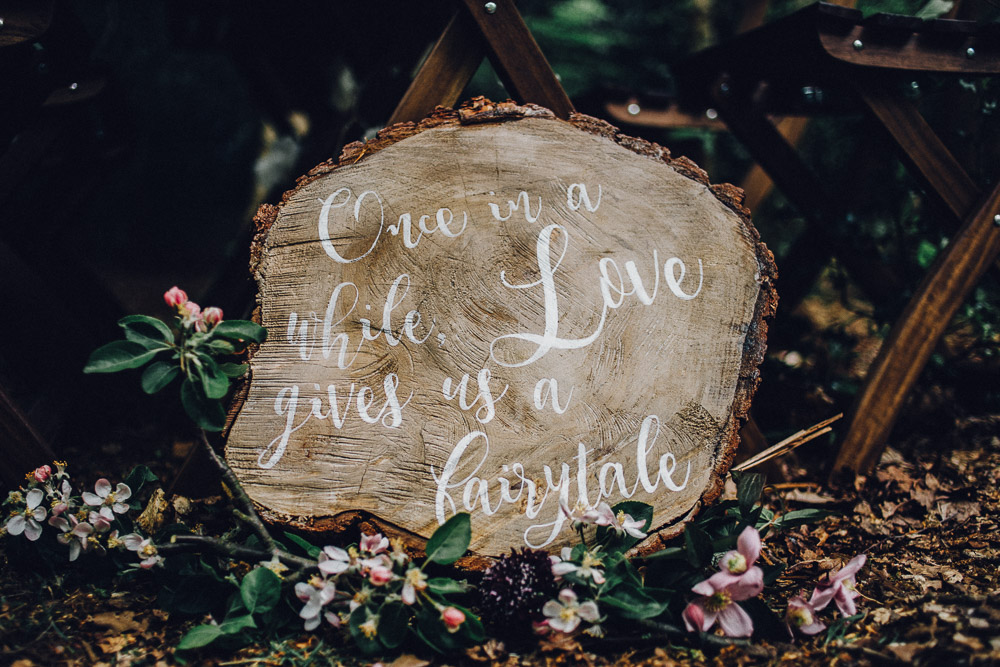 Disney Fairytale Decor Sign - Alternative Essex Wedding Photographer