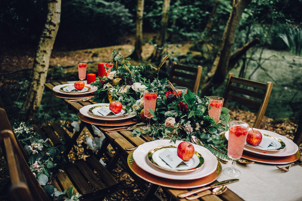 Snow White Disney Table Setting Ideas - Alternative Essex Wedding Photographer