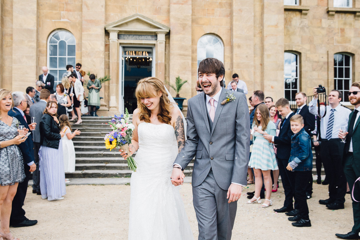 Couple Covered in confetti