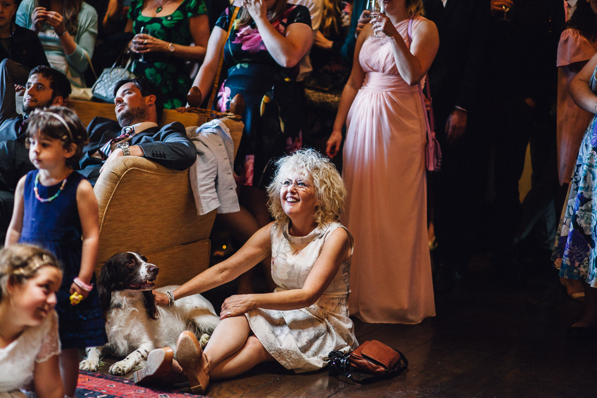 Mother of Bride Watches Wedding speech