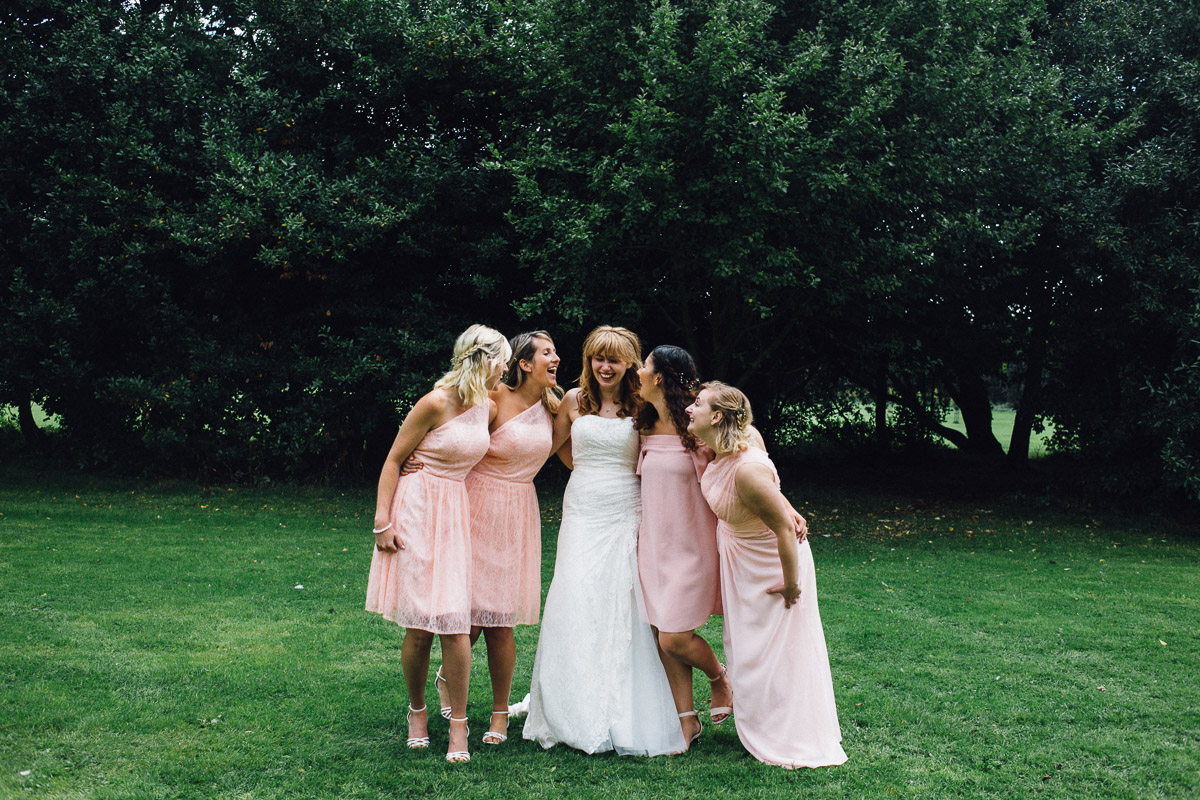 Bridal Party pull Funny Poses for Group Shots