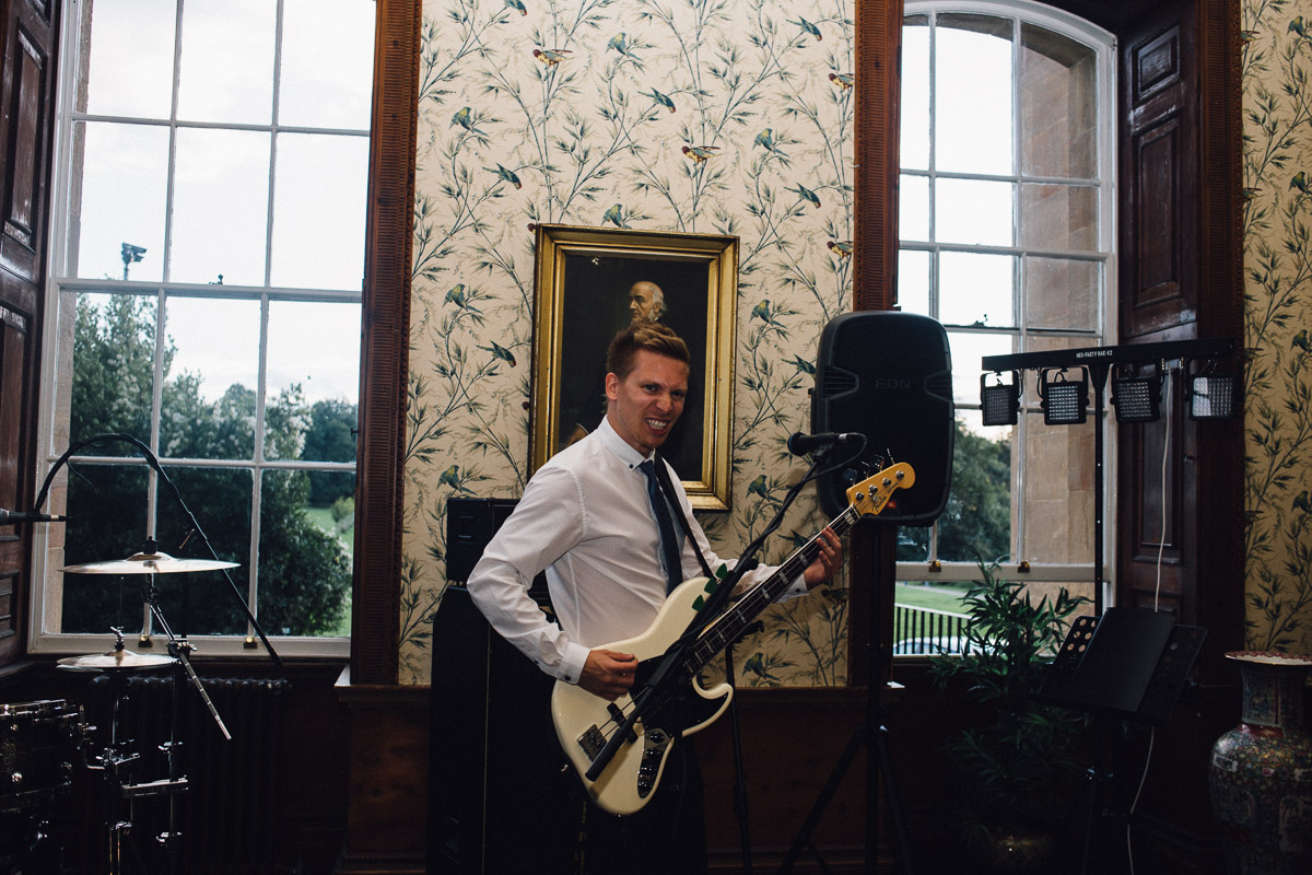 Band Getting Ready to Play Wedding Set