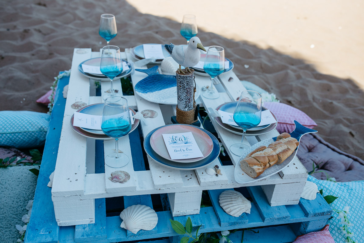 Disney Boho Beach Inspired Wedding Table