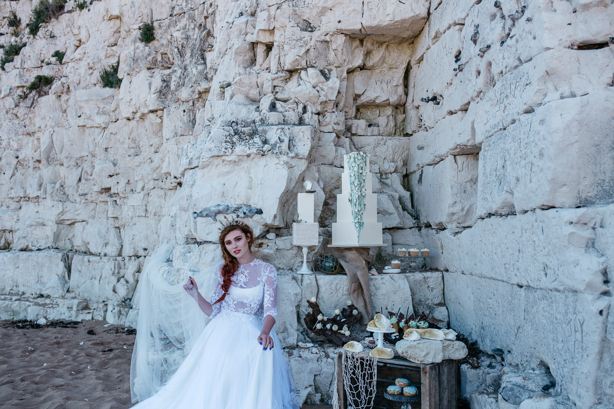 Disney Boho Beach Inspired Wedding Dessert Table