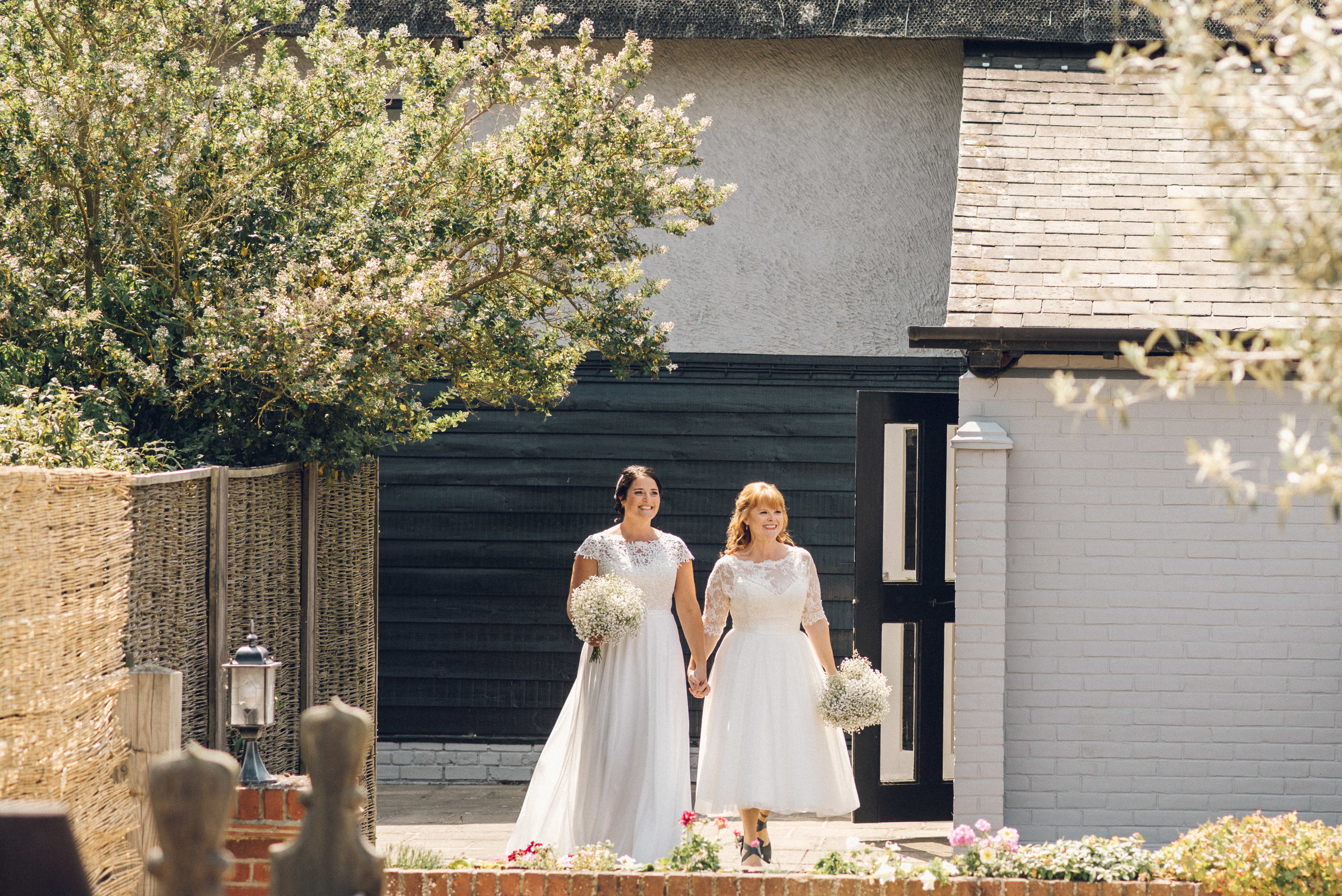 Brides walking Down Aisle