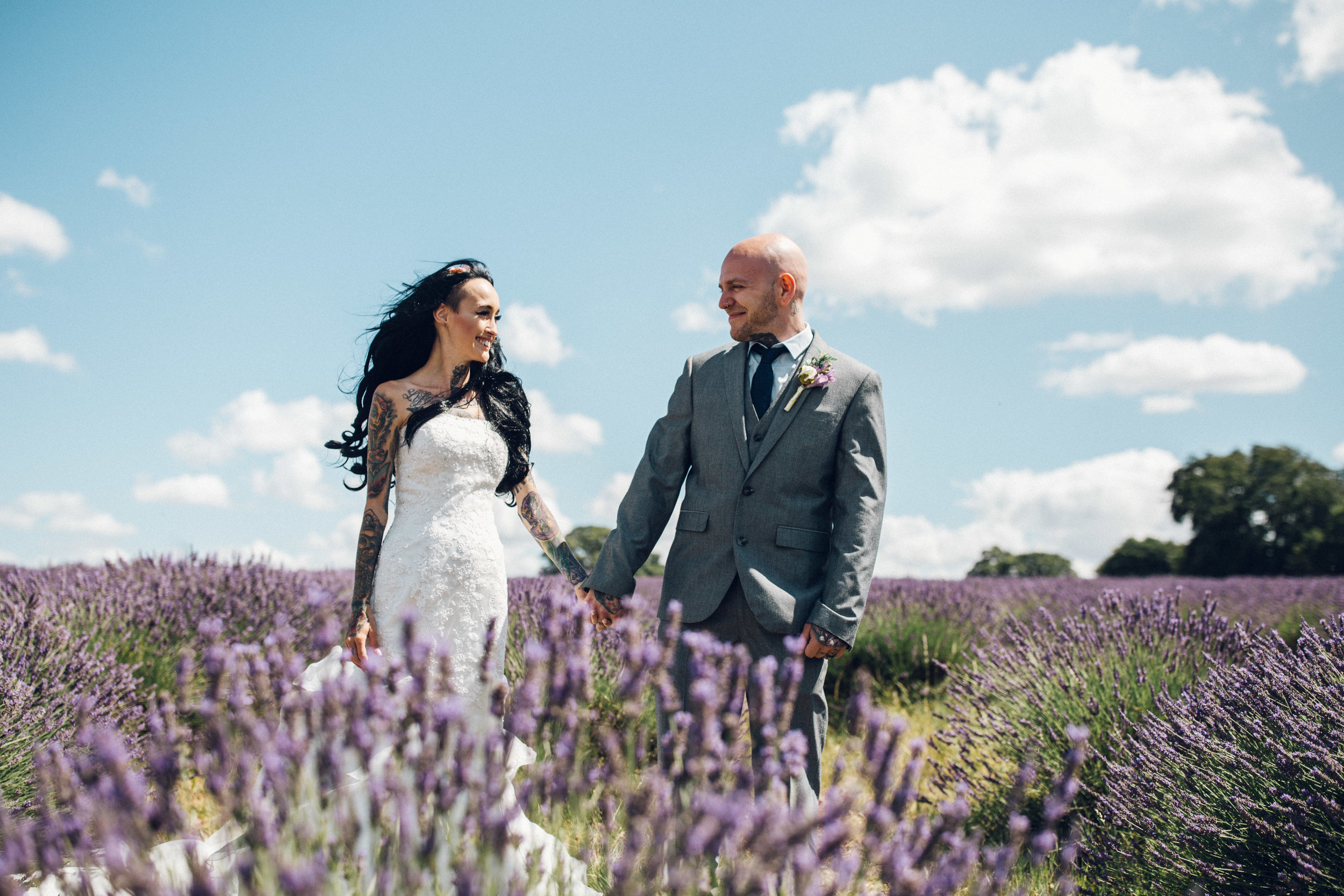 Mayfield Lavender Farm Surrey wedding photos