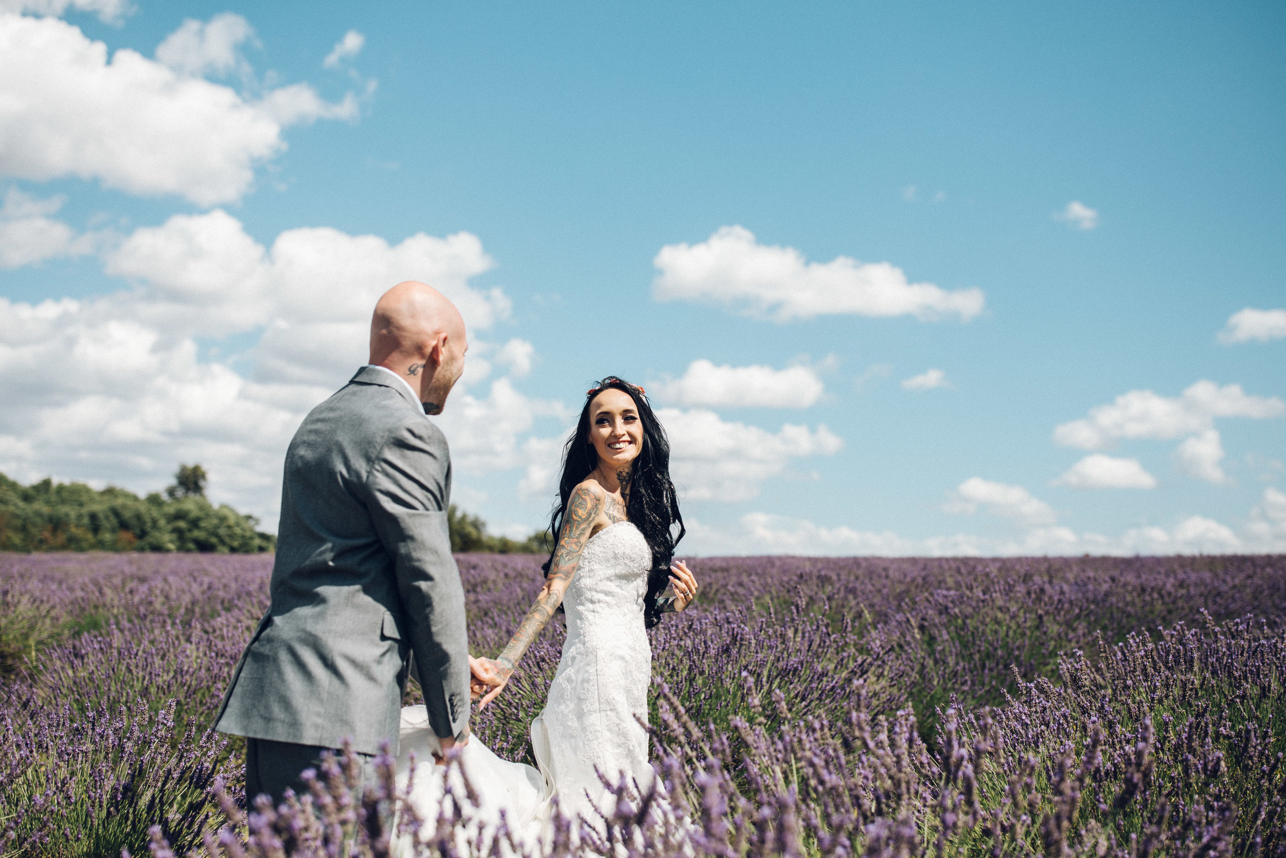 Mayfield Lavender Farm Surrey wedding photos
