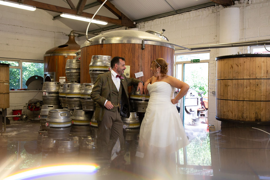 Alternative Kent Brewery Wedding 