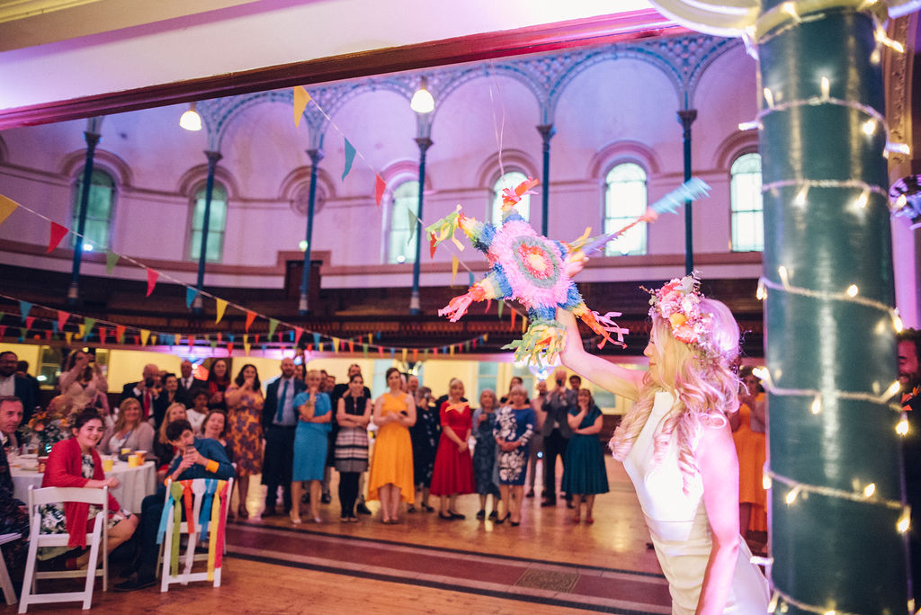 Quirky colourful wedding Hackney Round Chapel London Photographer