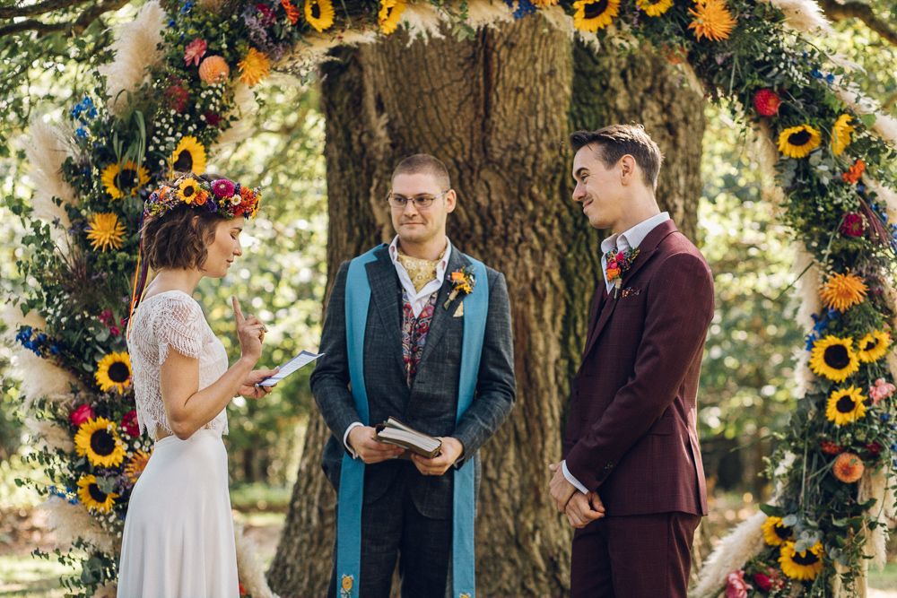 Boho Woodland Tipi Festival Wedding Braintree Essex Quirky Alternative Photography