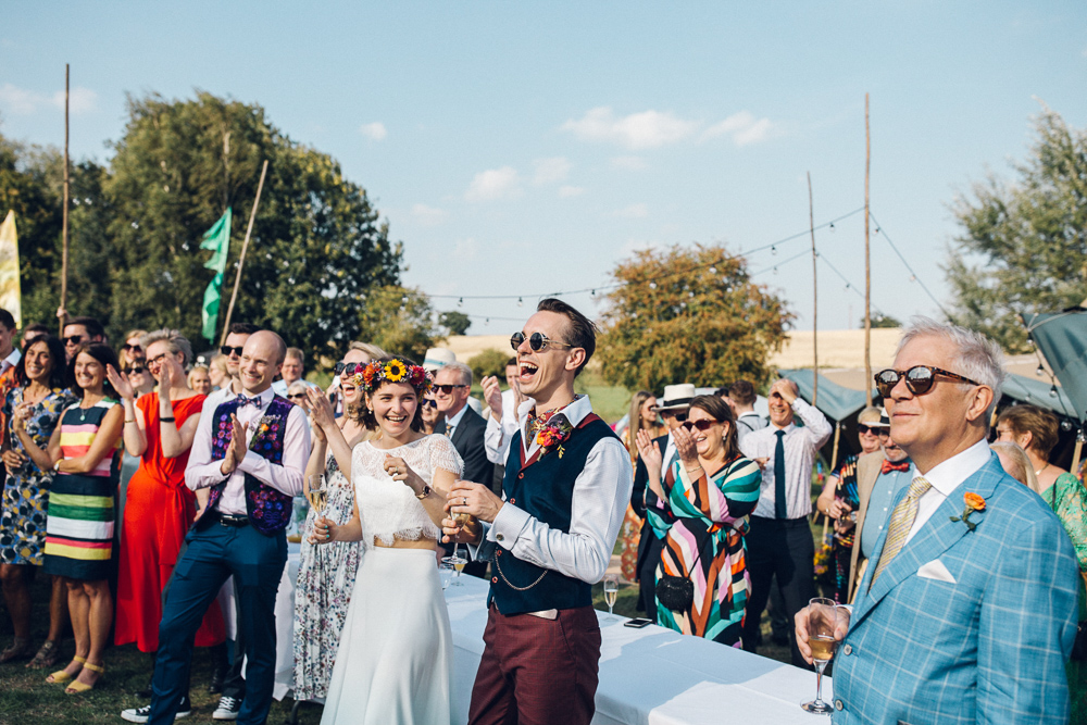 Boho Woodland Tipi Festival Wedding Braintree Essex Quirky Alternative Photography