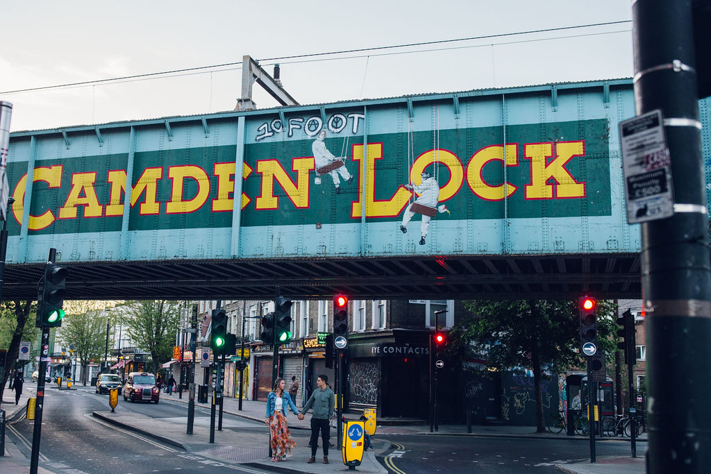London couple shoot camden lock