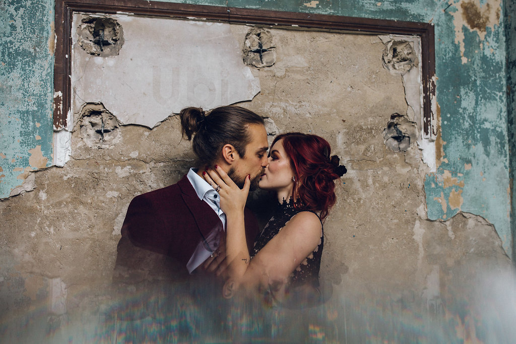 Asylum Chapel Wedding, London - A Tim Burton Nightmare Before Christmas Inspired shoot