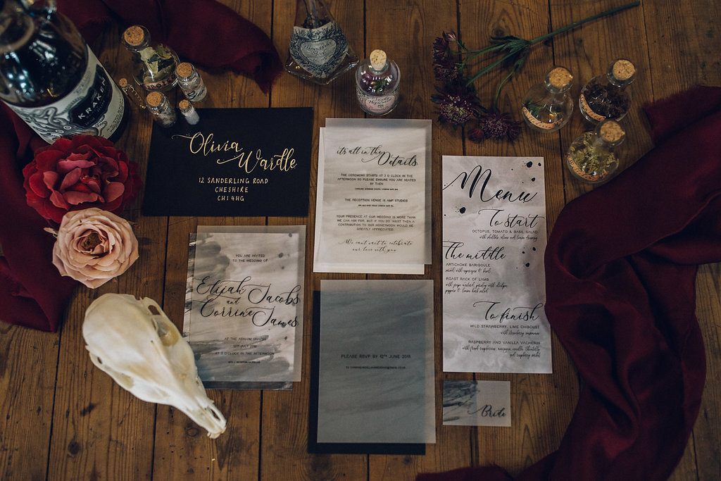 Asylum Chapel Wedding, London - A Tim Burton Nightmare Before Christmas Inspired shoot