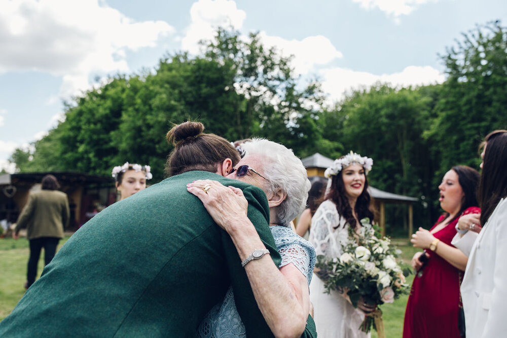 Boho Woodland Wedding Tey Brook Orchard, Browning Bros, Essex - Woodland Ceremony