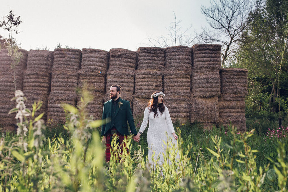 Boho Woodland Wedding Tey Brook Orchard, Browning Bros, Essex - Rock N Roll Bride Dress