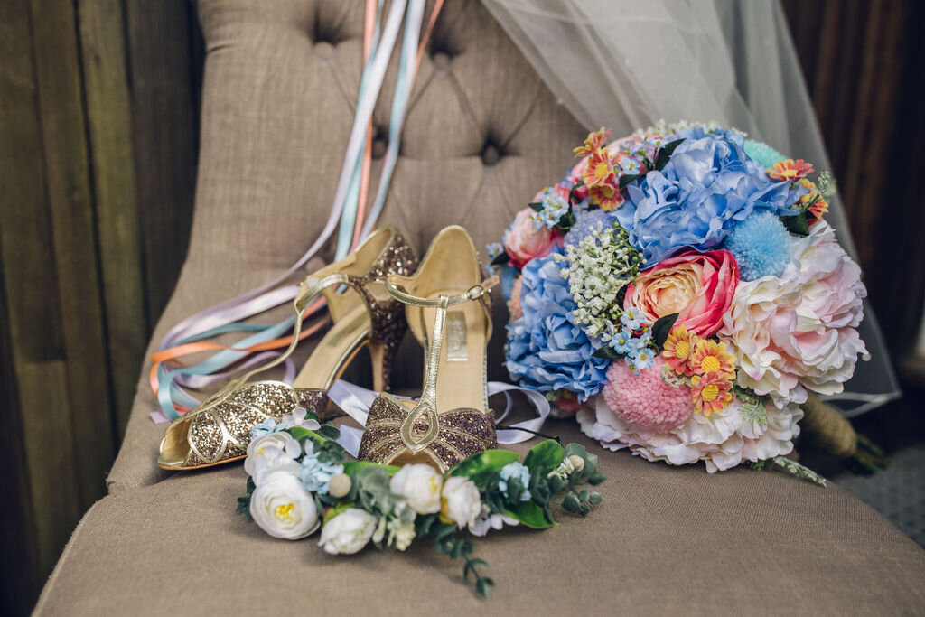 Colourful Retro Toy Themed Wedding, East Horton - Paige Joanna Rock n Roll Bride