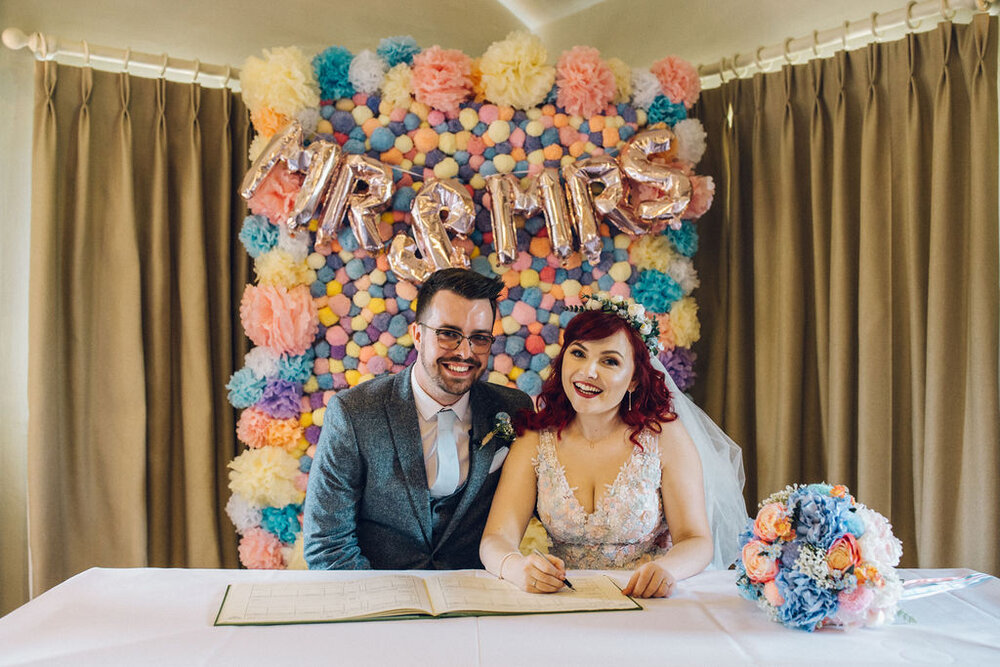 Colourful Retro Toy Themed Wedding, East Horton - Paige Joanna Rock n Roll Bride