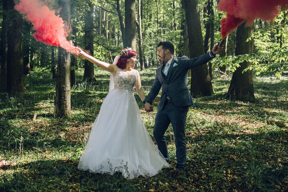 Colourful Retro Toy Themed Wedding, East Horton - Paige Joanna Rock n Roll Bride