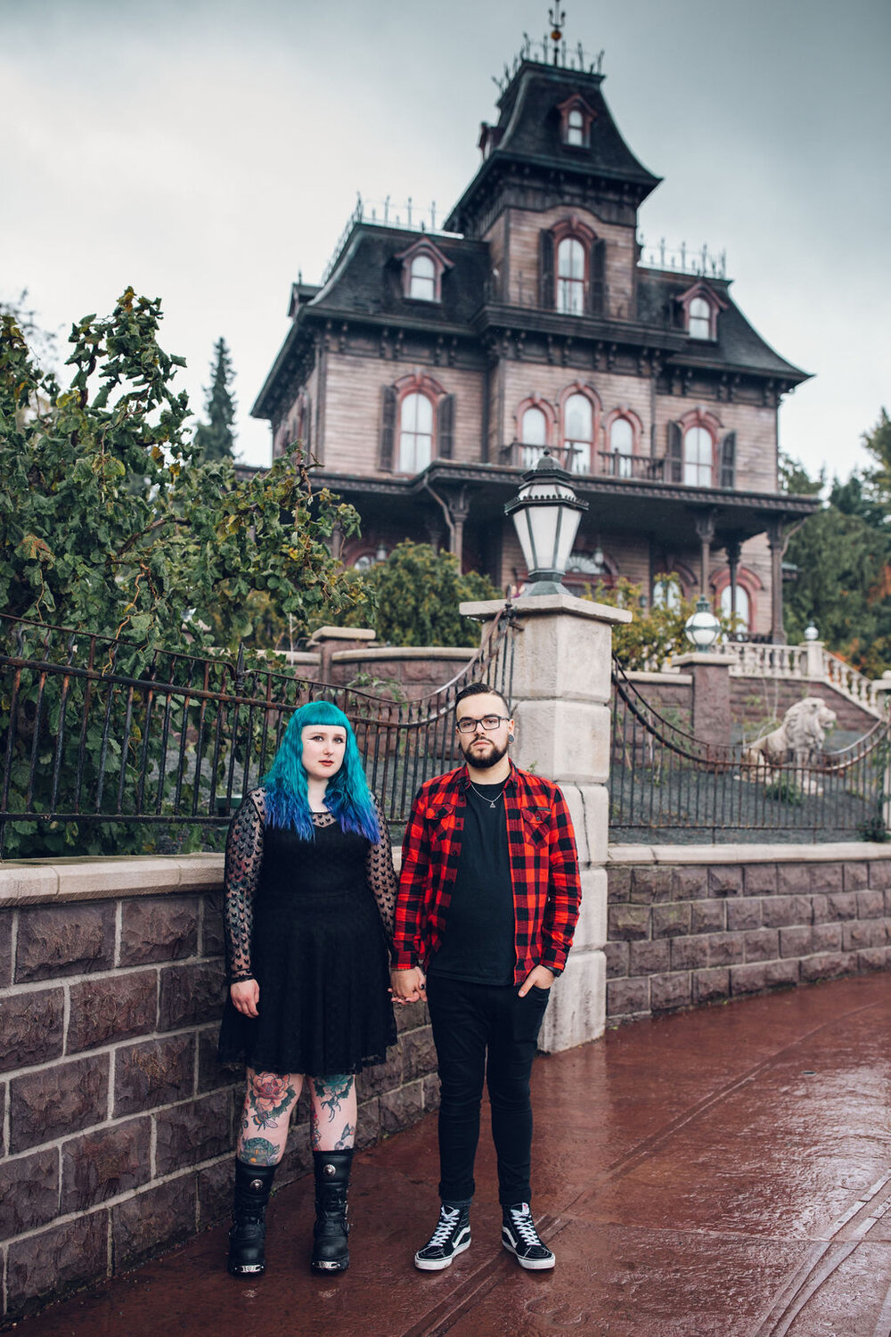 Disneyland Paris Engagement Shoot Phantom Manor Alternative Couple 