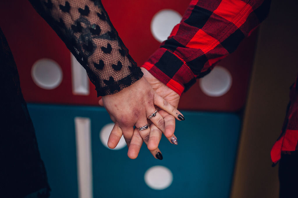 Disneyland Paris Engagement Shoot Alternative couple portrait Walt Disney Studios 