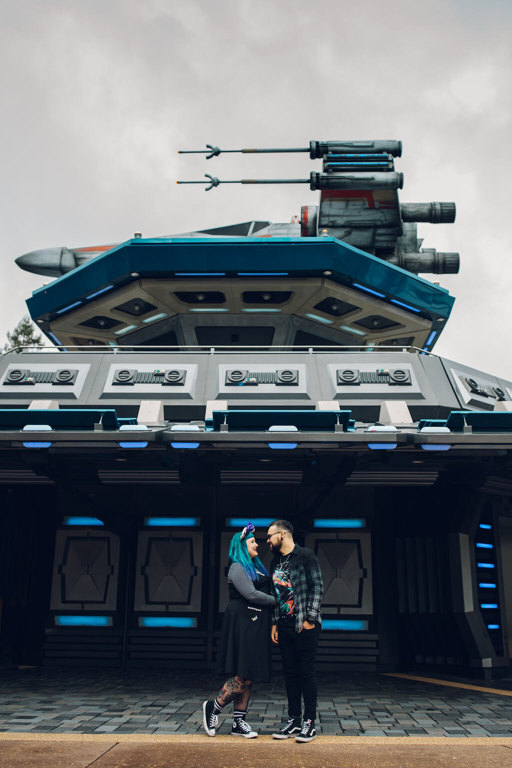 Disneyland Paris Engagement Shoot Alternative Couple Star Wars 