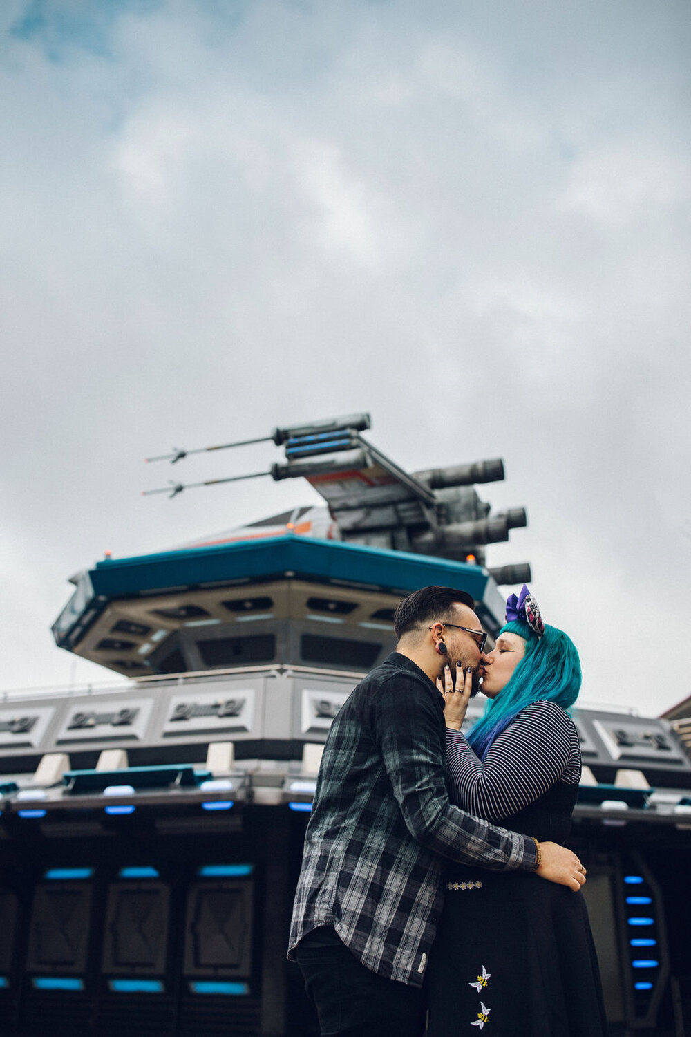 Disneyland Paris Engagement Shoot Alternative Couple Star Wars 