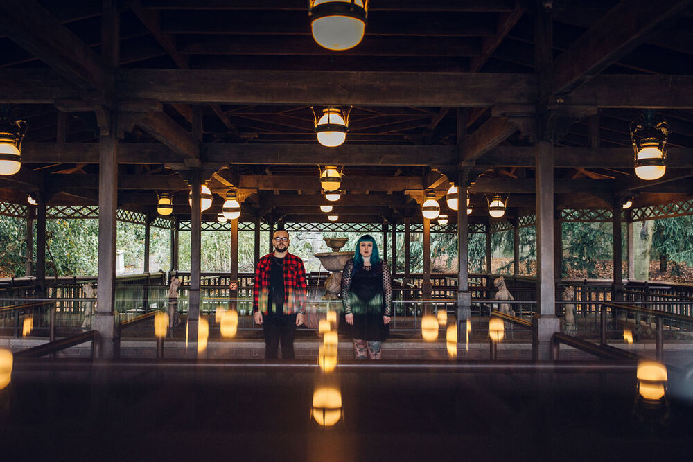 Disneyland Paris Engagement Shoot Phantom Manor Alternative Couple 