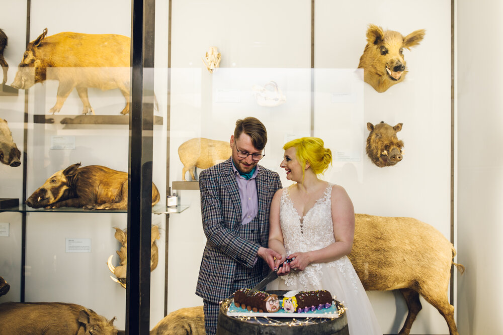 Fun &amp; Quirky Natural History Museum Tring Wedding