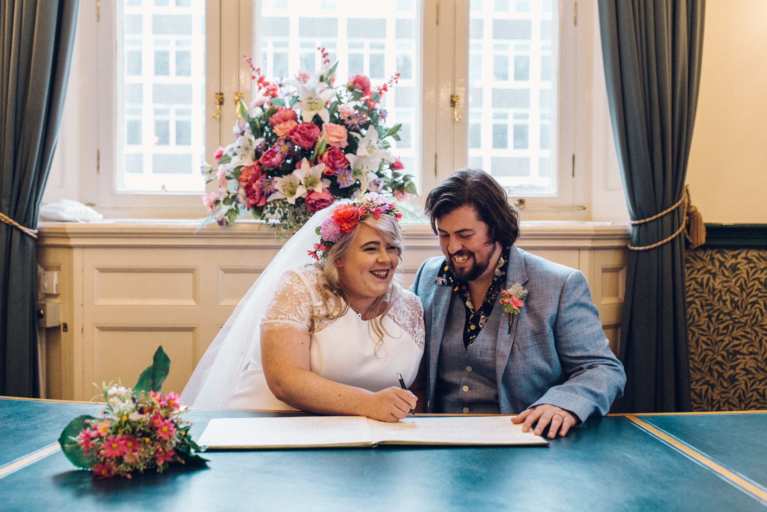 COLOURFUL ALTERNATIVE WEDDING AT PROJECT B IN CROYDON 