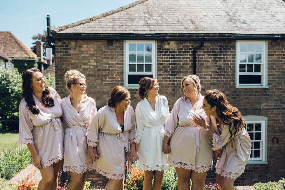 Relaxed Wedding at the Dreys, Kent - Bridesmaids Getting Ready 