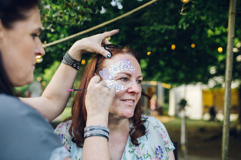 Relaxed Wedding at the Dreys, Kent - Boho Woodland Wedding Glitter Bar