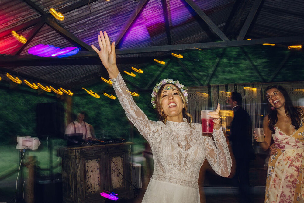 Relaxed Wedding at the Dreys, Kent - Boho Woodland Wedding Dance