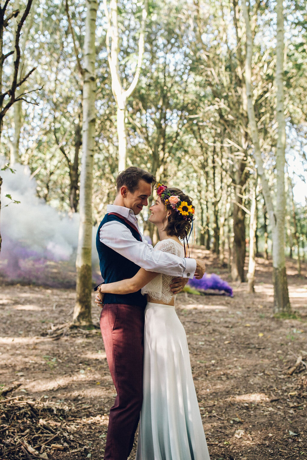  Bright Colourful Festival Wedding Essex