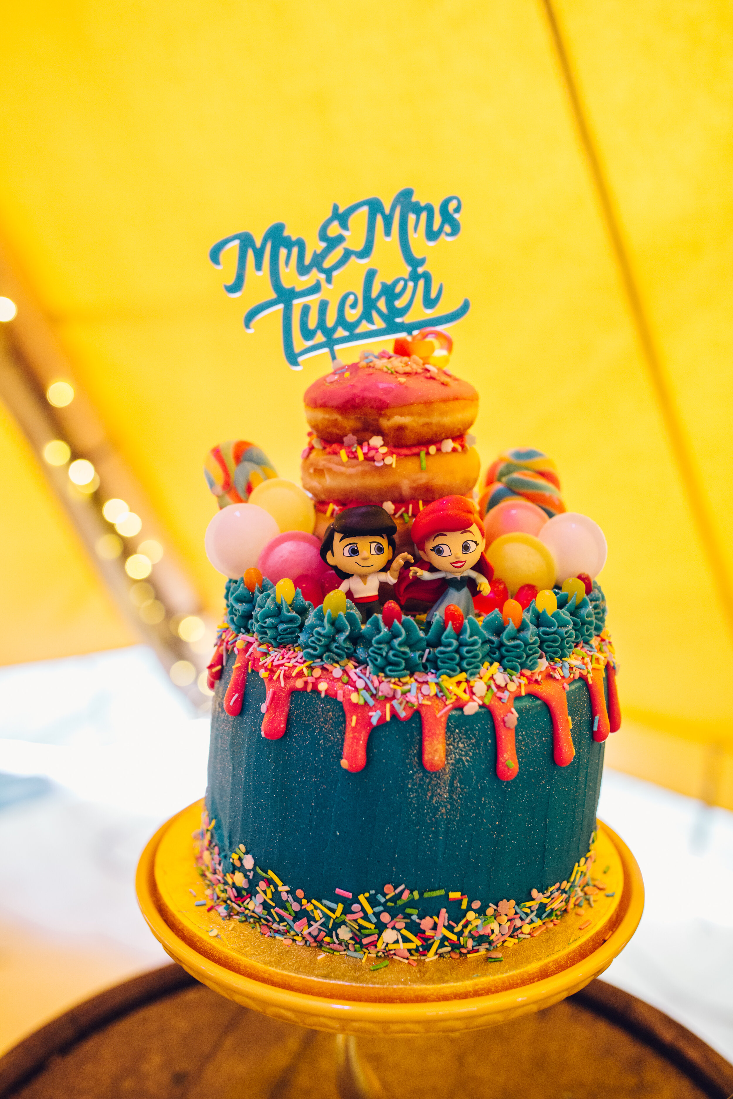 Colourful Wedding Photography Alternative Wedding Cake