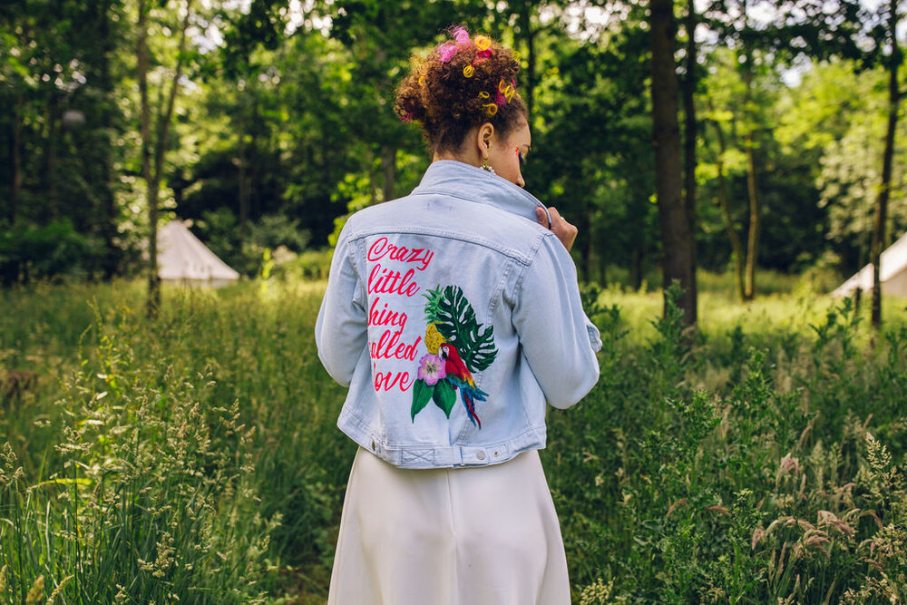 Colourful Boho Wedding Photography -Browning Bros Essex Festival Wedding