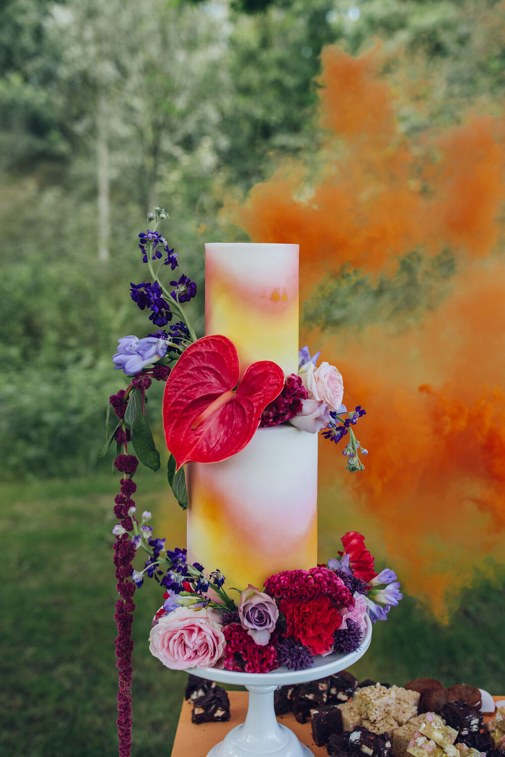 Colourful Boho Wedding Photography -Browning Bros Essex Festival Wedding