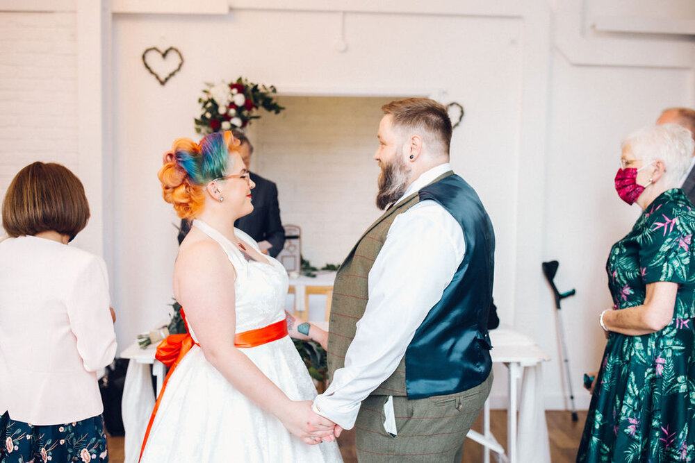 Intimate Essex wedding Old Parish Rooms