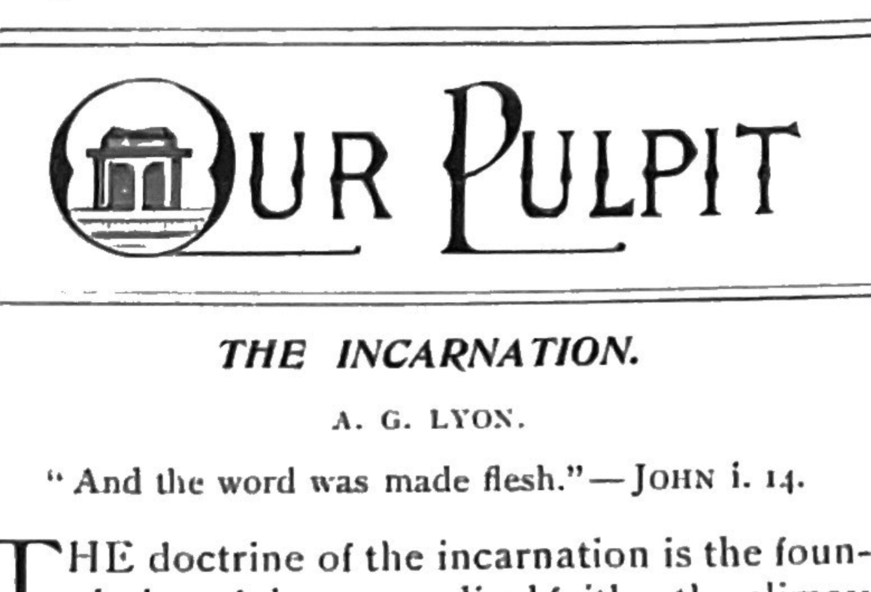 The Incarnation.