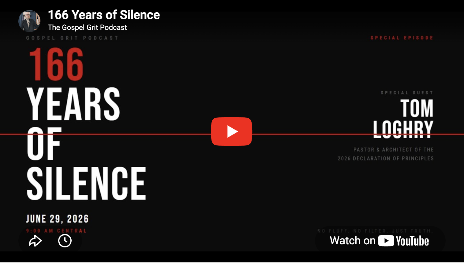 166 Years of Silence - Kevin Skipworth Interviews Tom Loghry