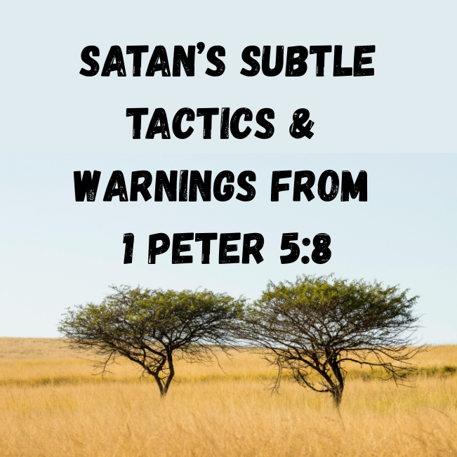 Satan's Subtle Tactics and Warnings from 1 Peter 5:8