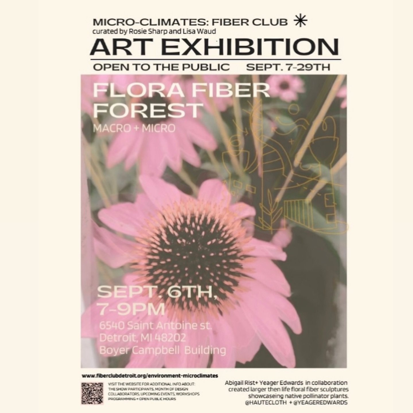 I am so beyond Thrilled to be showing my work with so many wonderful and talented friends, colleagues collaborators.  Come and enjoy the opening tomorrow and explore the space this whole month!

*Environment + Microclimates* is an immersive art exper